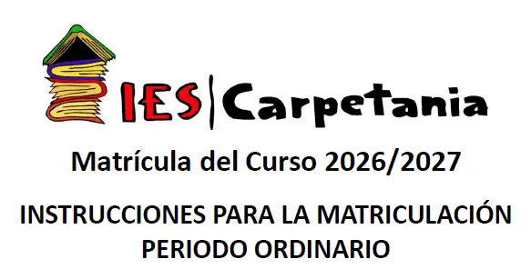 ¡MUY IMPORTANTE! MATRICULACIÓN PARA PRÓXIMO CURSO